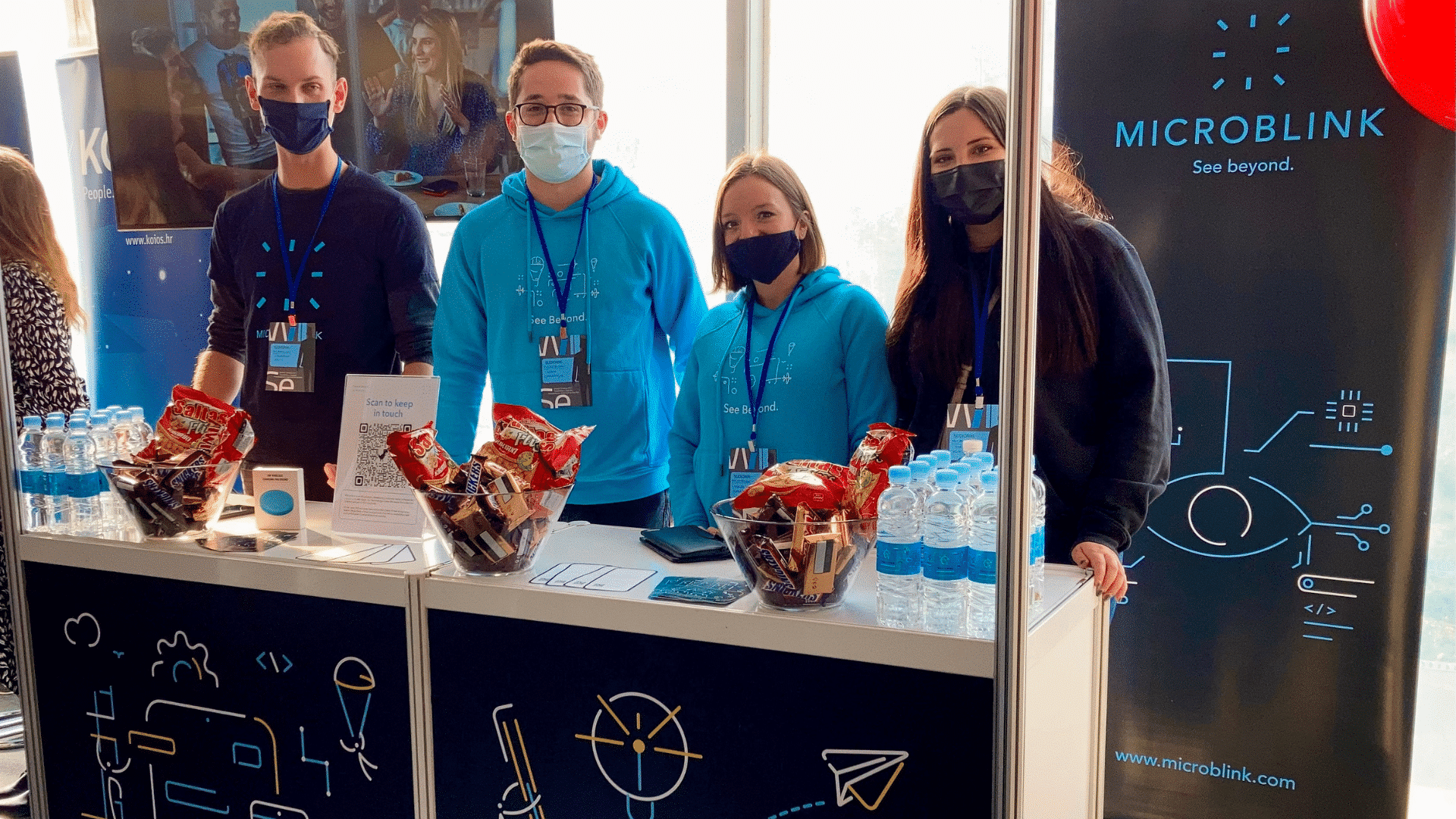 microblink ambasaders on stand