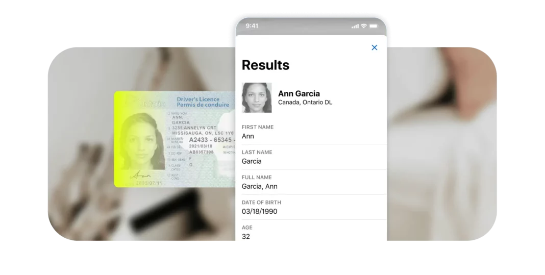 Microblink OCR rendering