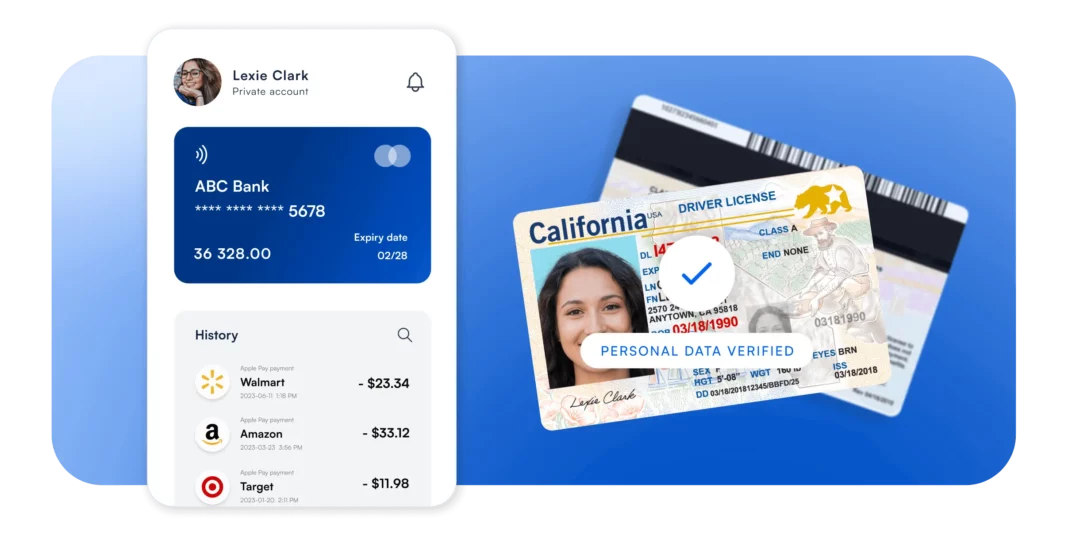 image de la carte d'identité et de l'échantillon de l'image du téléphone
