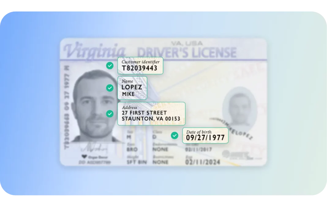 ID da amostra para identificação do cliente KYC  