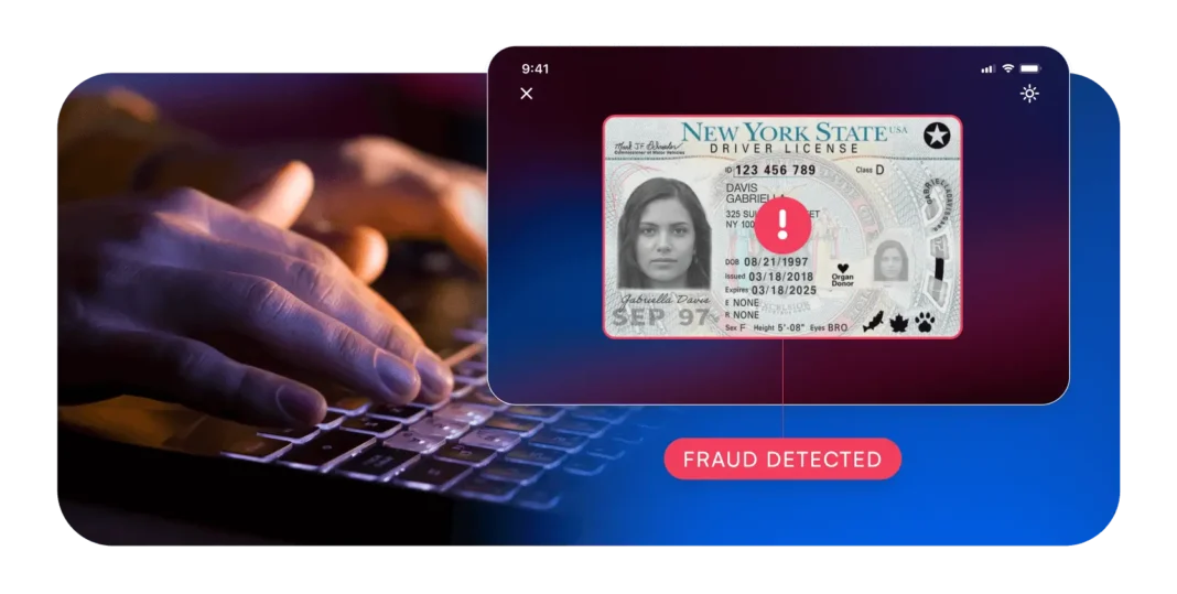 تكتشف تقنية "اعرف عميلك" الاحتيال في رخصة القيادة بولاية نيويورك أثناء عملية التحقق من الهوية في وقت متأخر من الليل، مما يسلط الضوء على أهمية متطلبات "اعرف عميلك" القوية في الحماية من سرقة الهوية في الخدمات المالية