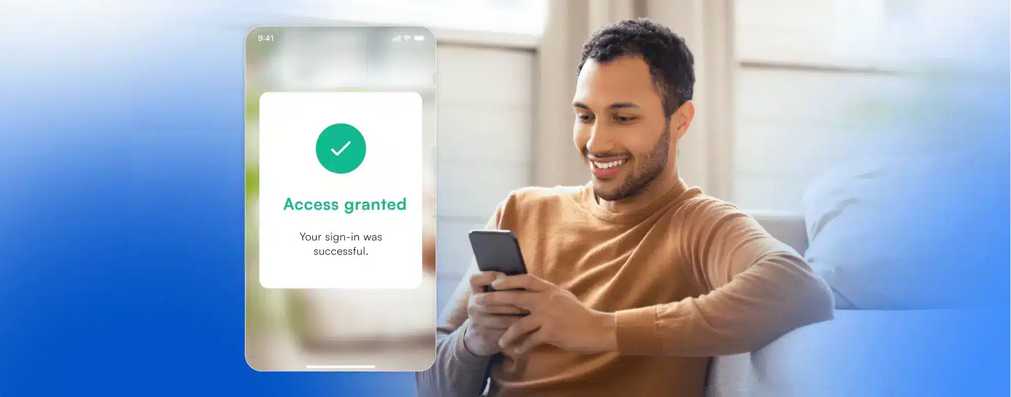 'Access Granted' message within an app interface, demonstrating the true acceptance rate and its importance in verification processes.