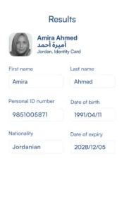 scanning results of Jordan ID