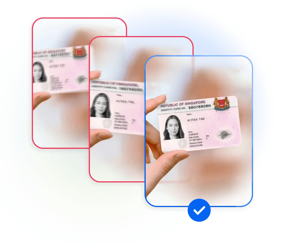 Microblink BlinkID on-device real-time processing, showcasing the real-time scanning and processing of identity documents directly on the device, ensuring fast and efficient verification with minimal delay