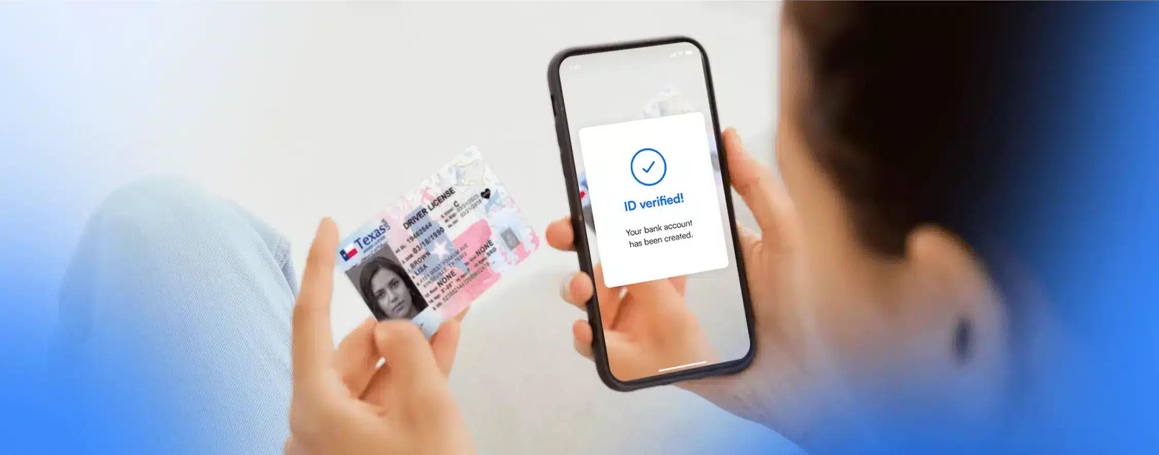 User manually entering card details into the app, showcasing the process of data input for secure transactions