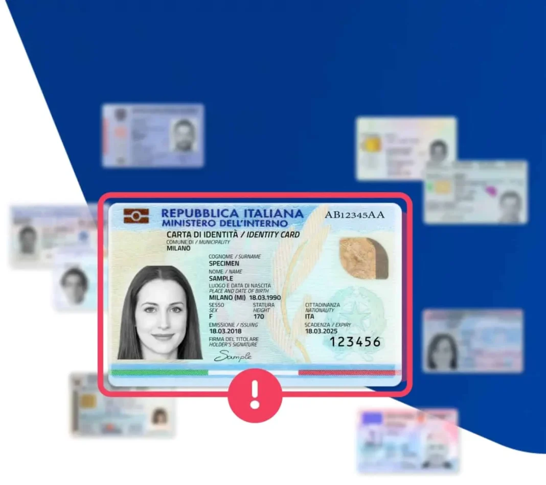 Scanned document with a red border and an error message with a red exclamation mark