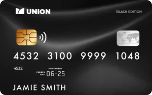 Image showing a sample credit card used for demonstration purposes.