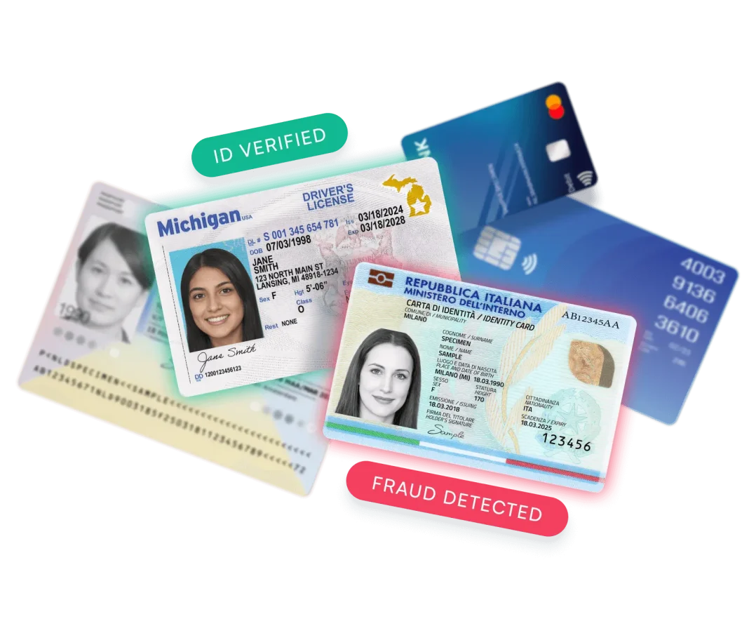 Image showing several documents, indicating that newer document types are now supported for scanning